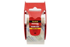 Scotch® Secure Seal Packaging Tape 141-500, 1.88 in x 500 in (48 mm x 12.7 m)