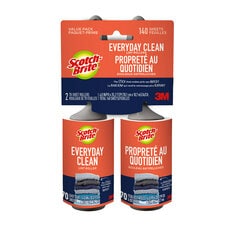 Scotch-Brite™ Everyday Clean Lint Roller 836RS-70TP, 4.0 in x 35.2 ft (10.1 cm x 10.7 m), 4/2