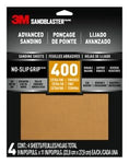 3M™ SandBlaster™ Advanced Sanding Sheets w/ NO-SLIP GRIP™ Backing 20400-G-4, 9 in x 11 in, 400 Grit, 4 Shts/pk