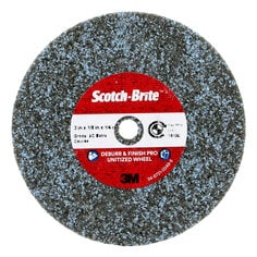 Scotch-Brite™ Deburr & Finish Pro Unitized Wheel, DP-UW, 9C Extra
Coarse+, 3 in x 1/8 in x 1/4 in, 40 ea/Case