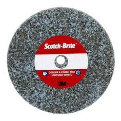 Scotch-Brite™ Deburr & Finish Pro Unitized Wheel, DP-UW, 9C Extra
Coarse+, 3 in x 1/2 in x 3/8 in, 20 ea/Case